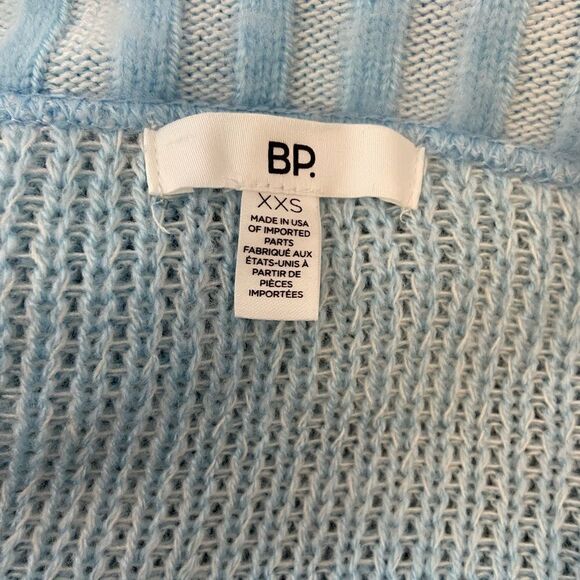 NWT BP Oversized Colour Blocked Warm Soft Fuzzy Scoop Neck Loose Fit Sweater XXS - Picture 6 of 11